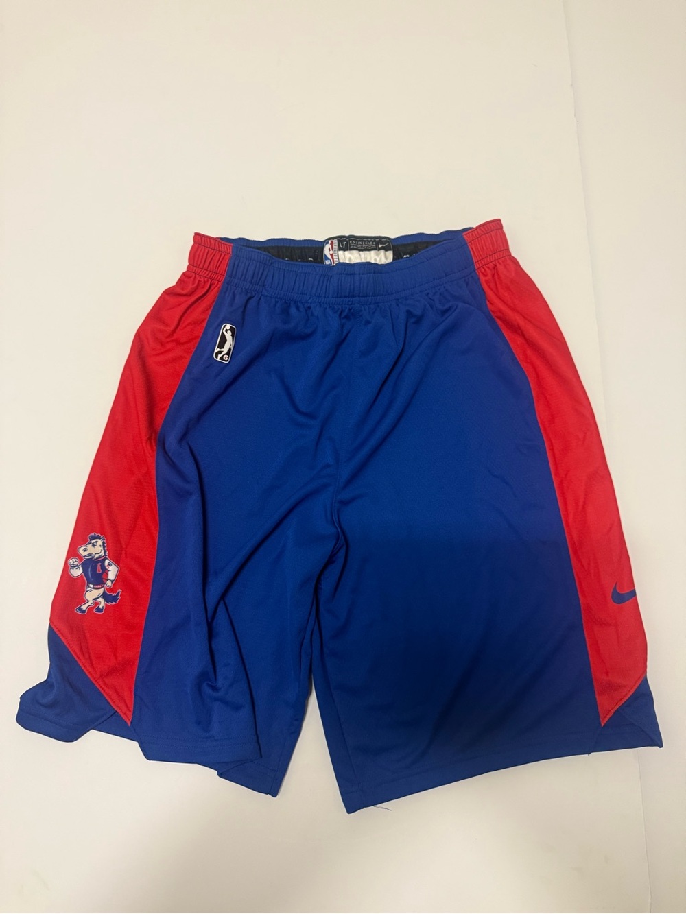 Nike NBA G-League Blue Basketball Shorts Long Delaware Blue Coats SZ L Tall NWOT
